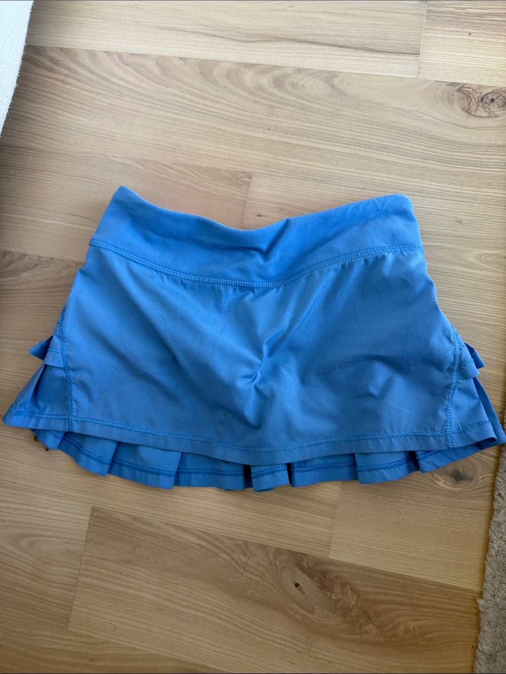 Girls Blue Active Skort - Lightweight Pleated Design